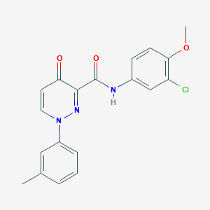 N-(3-chloro-4-methoxyphenyl)-1-(3-methylphenyl)-4-oxo-1,4-dihydropyridazine-3-carboxamide