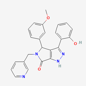 3-(2-hydroxyphenyl)-4-(3-methoxyphenyl)-5-(pyridin-3-ylmethyl)-4,5-dihydropyrrolo[3,4-c]pyrazol-6(1H)-one