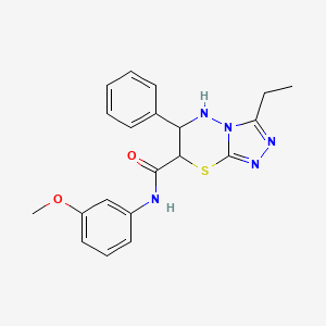 3-ethyl-N-(3-methoxyphenyl)-6-phenyl-6,7-dihydro-5H-[1,2,4]triazolo[3,4-b][1,3,4]thiadiazine-7-carboxamide