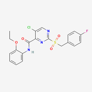 5-chloro-N-(2-ethoxyphenyl)-2-[(4-fluorobenzyl)sulfonyl]pyrimidine-4-carboxamide