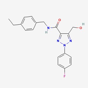 N-(4-ethylbenzyl)-2-(4-fluorophenyl)-5-(hydroxymethyl)-2H-1,2,3-triazole-4-carboxamide