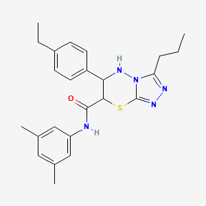 N-(3,5-dimethylphenyl)-6-(4-ethylphenyl)-3-propyl-6,7-dihydro-5H-[1,2,4]triazolo[3,4-b][1,3,4]thiadiazine-7-carboxamide