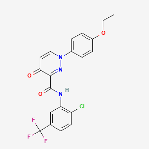 N-[2-chloro-5-(trifluoromethyl)phenyl]-1-(4-ethoxyphenyl)-4-oxo-1,4-dihydropyridazine-3-carboxamide