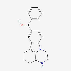 2,3,3a,4,5,6-hexahydro-1H-pyrazino[3,2,1-jk]carbazol-8-yl(phenyl)methanol