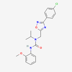 1-{[3-(4-Chlorophenyl)-1,2,4-oxadiazol-5-yl]methyl}-3-(2-methoxyphenyl)-1-propan-2-ylurea