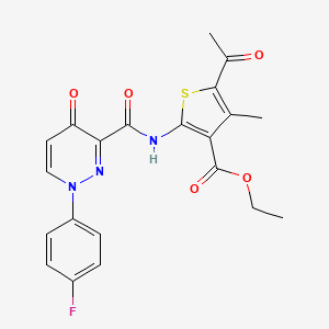 Ethyl 5-acetyl-2-({[1-(4-fluorophenyl)-4-oxo-1,4-dihydropyridazin-3-yl]carbonyl}amino)-4-methylthiophene-3-carboxylate