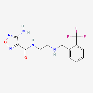 4-amino-N-(2-{[2-(trifluoromethyl)benzyl]amino}ethyl)-1,2,5-oxadiazole-3-carboxamide