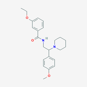 3-ethoxy-N-[2-(4-methoxyphenyl)-2-(piperidin-1-yl)ethyl]benzamide