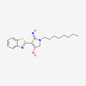 5-amino-4-(1,3-benzothiazol-2-yl)-1-octyl-1,2-dihydro-3H-pyrrol-3-one