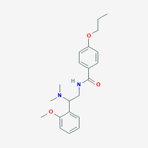 N-[2-(dimethylamino)-2-(2-methoxyphenyl)ethyl]-4-propoxybenzamide