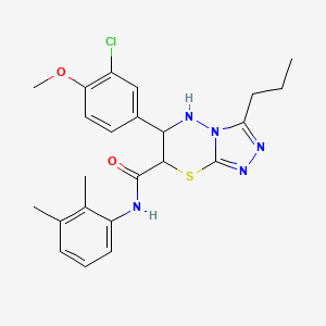 6-(3-chloro-4-methoxyphenyl)-N-(2,3-dimethylphenyl)-3-propyl-6,7-dihydro-5H-[1,2,4]triazolo[3,4-b][1,3,4]thiadiazine-7-carboxamide