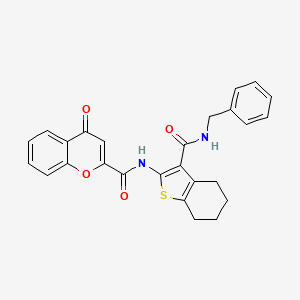 N-[3-(benzylcarbamoyl)-4,5,6,7-tetrahydro-1-benzothiophen-2-yl]-4-oxo-4H-chromene-2-carboxamide