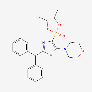 molecular formula C24H29N2O5P B11384133 Diethyl [2-(diphenylmethyl)-5-(morpholin-4-yl)-1,3-oxazol-4-yl]phosphonate 