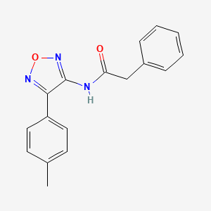 N-[4-(4-methylphenyl)-1,2,5-oxadiazol-3-yl]-2-phenylacetamide