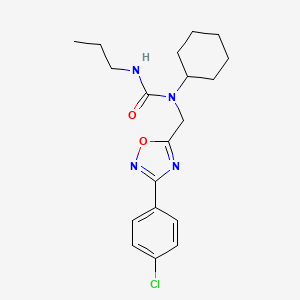 1-{[3-(4-Chlorophenyl)-1,2,4-oxadiazol-5-yl]methyl}-1-cyclohexyl-3-propylurea