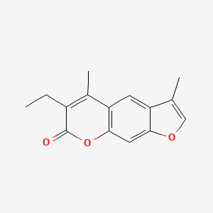 molecular formula C15H14O3 B11384166 6-ethyl-3,5-dimethyl-7H-furo[3,2-g]chromen-7-one 