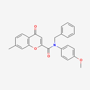 N-benzyl-N-(4-methoxyphenyl)-7-methyl-4-oxo-4H-chromene-2-carboxamide