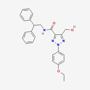 molecular formula C26H26N4O3 B11384210 N-(2,2-diphenylethyl)-2-(4-ethoxyphenyl)-5-(hydroxymethyl)-2H-1,2,3-triazole-4-carboxamide 