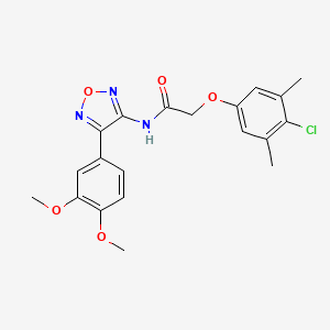 2-(4-chloro-3,5-dimethylphenoxy)-N-[4-(3,4-dimethoxyphenyl)-1,2,5-oxadiazol-3-yl]acetamide