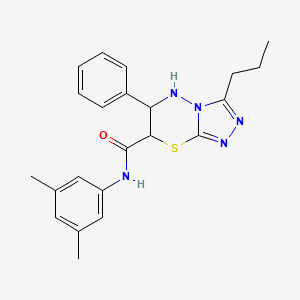 N-(3,5-dimethylphenyl)-6-phenyl-3-propyl-6,7-dihydro-5H-[1,2,4]triazolo[3,4-b][1,3,4]thiadiazine-7-carboxamide