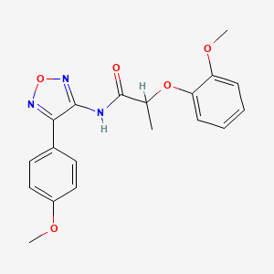 2-(2-methoxyphenoxy)-N-[4-(4-methoxyphenyl)-1,2,5-oxadiazol-3-yl]propanamide