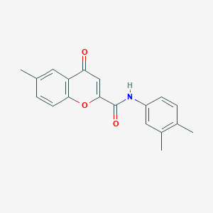 N-(3,4-dimethylphenyl)-6-methyl-4-oxo-4H-chromene-2-carboxamide