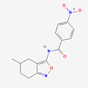 N-(5-methyl-4,5,6,7-tetrahydro-2,1-benzoxazol-3-yl)-4-nitrobenzamide