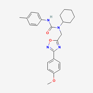 1-Cyclohexyl-1-{[3-(4-methoxyphenyl)-1,2,4-oxadiazol-5-yl]methyl}-3-(4-methylphenyl)urea