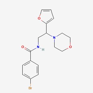 4-bromo-N-[2-(furan-2-yl)-2-(morpholin-4-yl)ethyl]benzamide