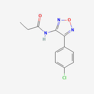 N-[4-(4-chlorophenyl)-1,2,5-oxadiazol-3-yl]propanamide