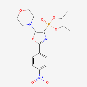 molecular formula C17H22N3O7P B11384446 Diethyl [5-(morpholin-4-yl)-2-(4-nitrophenyl)-1,3-oxazol-4-yl]phosphonate 