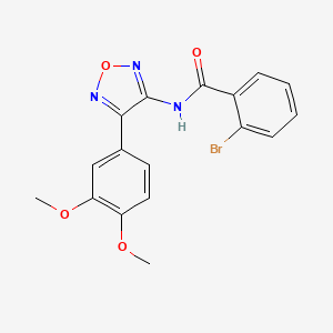 2-bromo-N-[4-(3,4-dimethoxyphenyl)-1,2,5-oxadiazol-3-yl]benzamide