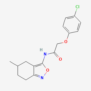 2-(4-chlorophenoxy)-N-(5-methyl-4,5,6,7-tetrahydro-2,1-benzoxazol-3-yl)acetamide