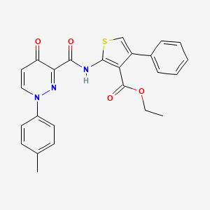 Ethyl 2-({[1-(4-methylphenyl)-4-oxo-1,4-dihydropyridazin-3-yl]carbonyl}amino)-4-phenylthiophene-3-carboxylate