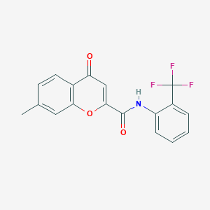 7-methyl-4-oxo-N-[2-(trifluoromethyl)phenyl]-4H-chromene-2-carboxamide