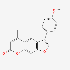 3-(4-methoxyphenyl)-5,9-dimethyl-7H-furo[3,2-g]chromen-7-one