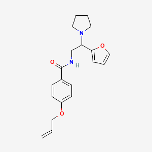 N-[2-(furan-2-yl)-2-(pyrrolidin-1-yl)ethyl]-4-(prop-2-en-1-yloxy)benzamide