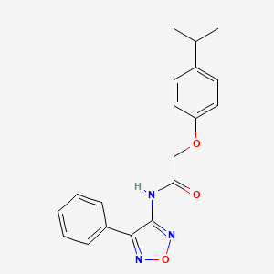 N-(4-phenyl-1,2,5-oxadiazol-3-yl)-2-[4-(propan-2-yl)phenoxy]acetamide