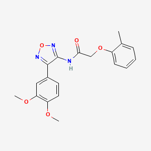 N-[4-(3,4-dimethoxyphenyl)-1,2,5-oxadiazol-3-yl]-2-(2-methylphenoxy)acetamide