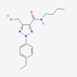 molecular formula C16H22N4O2 B11384668 N-butyl-2-(4-ethylphenyl)-5-(hydroxymethyl)-2H-1,2,3-triazole-4-carboxamide 