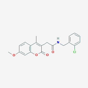 N-(2-chlorobenzyl)-2-(7-methoxy-4-methyl-2-oxo-2H-chromen-3-yl)acetamide