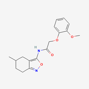 2-(2-methoxyphenoxy)-N-(5-methyl-4,5,6,7-tetrahydro-2,1-benzoxazol-3-yl)acetamide