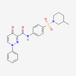 N-{4-[(3-methylpiperidin-1-yl)sulfonyl]phenyl}-4-oxo-1-phenyl-1,4-dihydropyridazine-3-carboxamide