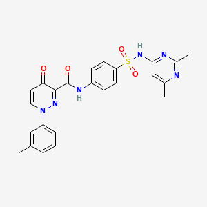 N-{4-[(2,6-dimethylpyrimidin-4-yl)sulfamoyl]phenyl}-1-(3-methylphenyl)-4-oxo-1,4-dihydropyridazine-3-carboxamide