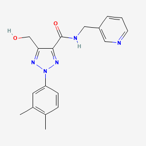 2-(3,4-dimethylphenyl)-5-(hydroxymethyl)-N-(pyridin-3-ylmethyl)-2H-1,2,3-triazole-4-carboxamide