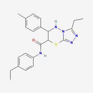 3-ethyl-N-(4-ethylphenyl)-6-(4-methylphenyl)-6,7-dihydro-5H-[1,2,4]triazolo[3,4-b][1,3,4]thiadiazine-7-carboxamide