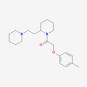 2-(4-Methylphenoxy)-1-{2-[2-(piperidin-1-yl)ethyl]piperidin-1-yl}ethanone