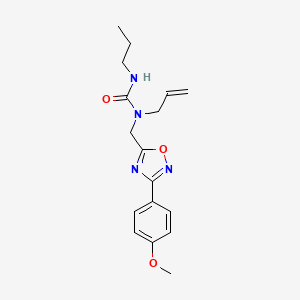 1-{[3-(4-Methoxyphenyl)-1,2,4-oxadiazol-5-yl]methyl}-1-prop-2-en-1-yl-3-propylurea