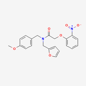 N-(furan-2-ylmethyl)-N-(4-methoxybenzyl)-2-(2-nitrophenoxy)acetamide