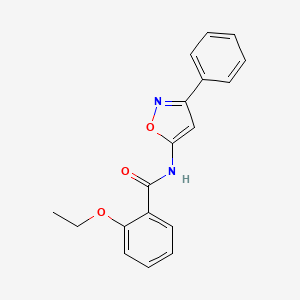 2-ethoxy-N-(3-phenyl-1,2-oxazol-5-yl)benzamide